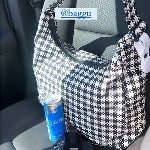 BAGGU - Medium Gingham Shoulder Bag